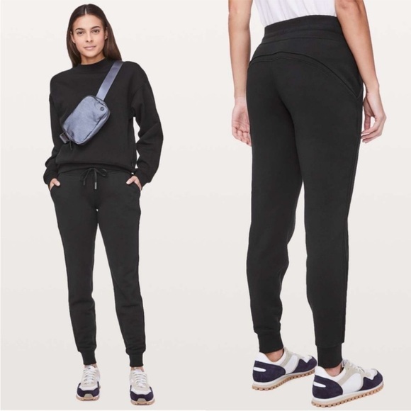 LULULEMON Ready To Rulu Black Atheleisure Pants Joggers - Picture 1 of 9